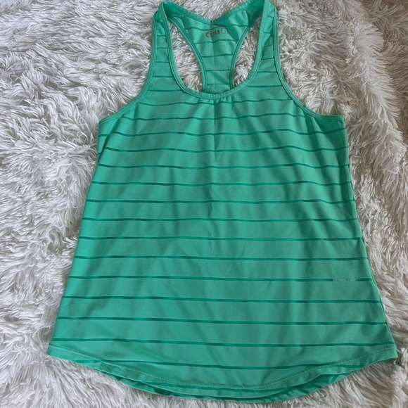 Turquoise Racerback Tank Top - Picture 2 of 6